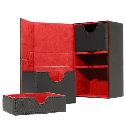 Red Interior Sideloader 200 - Durable Double Deck Box with Dice Tray