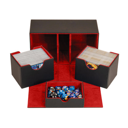 Red Interior Sideloader 200 - Durable Double Deck Box with Dice Tray