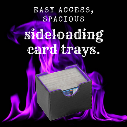 Purple Fire Interior Sideloader 200 - Durable Double Deck Box with Dice Tray